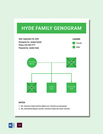 FREE Family Genogram Template Download in Word Google Docs PDF