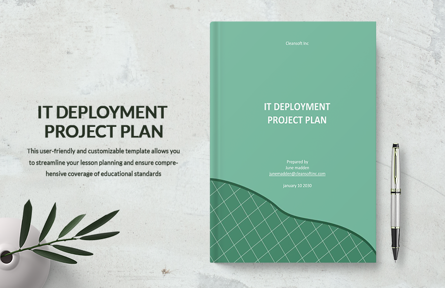IT Infrastructure Deployment Project Plan Template