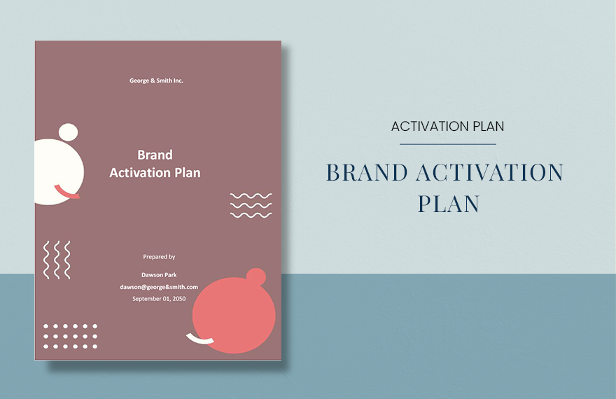Basic Brand Activation Plan Template