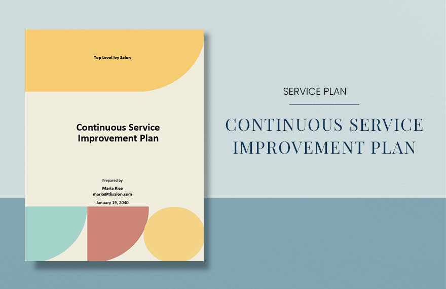 Free Continuous Service Improvement Plan Template