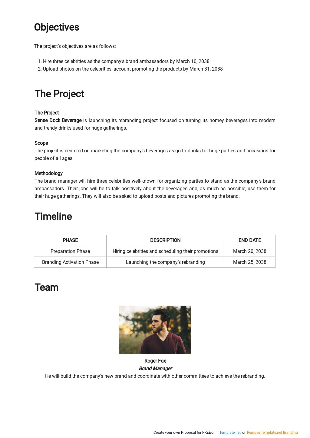 Free Simple Brand Activation Plan Template Google Docs, Word, Apple
