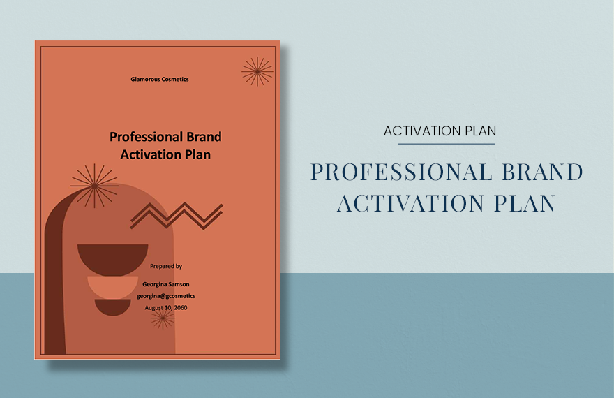 Professional Brand Activation Plan Template