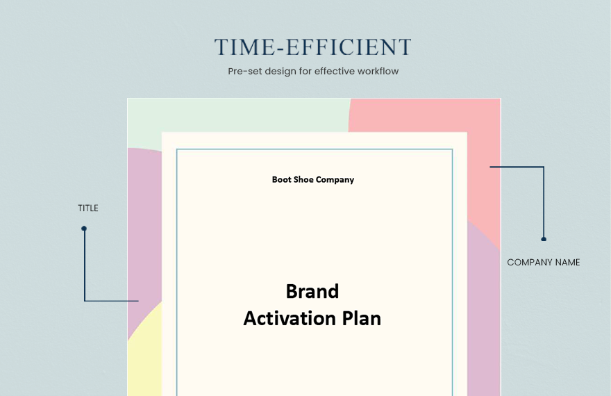 One Page Brand Activation Plan Template