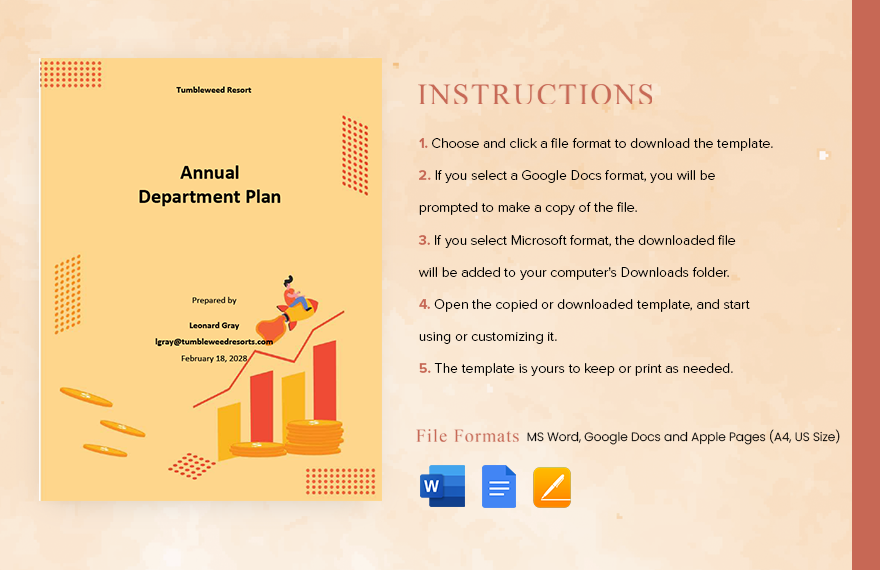 Annual Department Plan Template