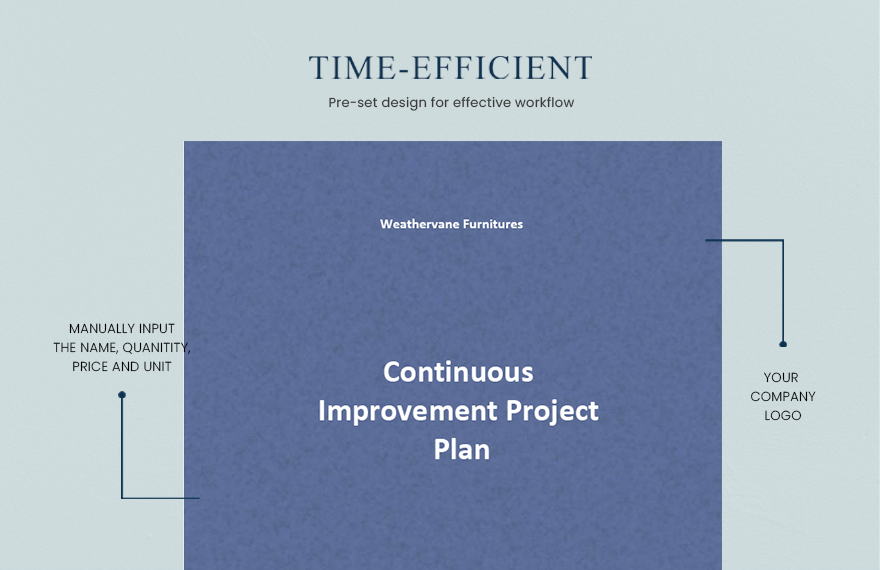 Continuous Improvement Project Plan Template