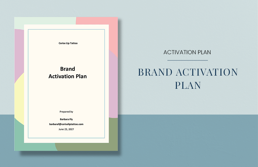 Sample Brand Activation Plan Template