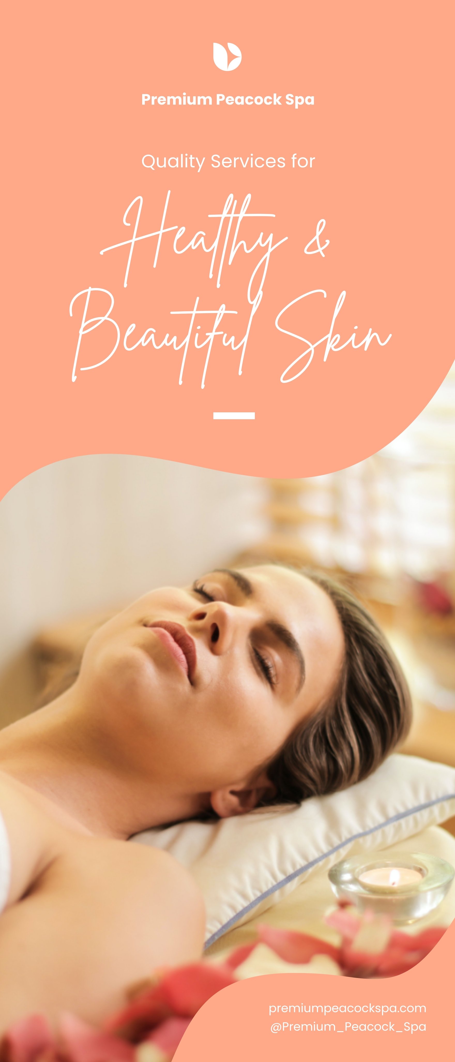 Spa Beauty Roll Up Banner Template
