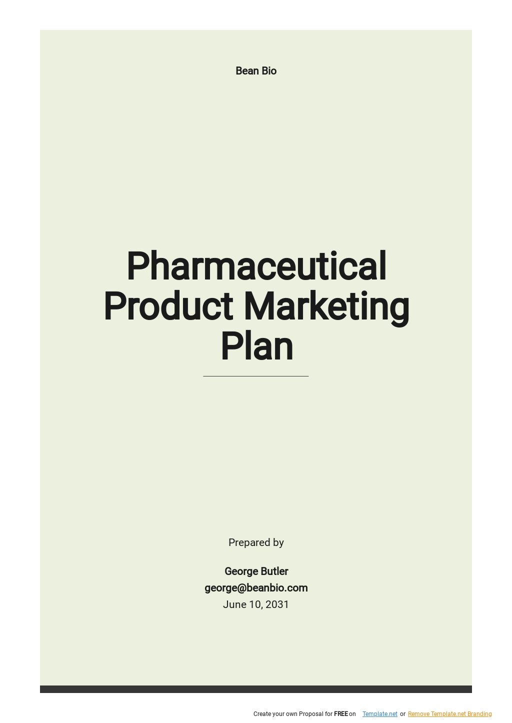 pharmaceutical sales rep business plan examples