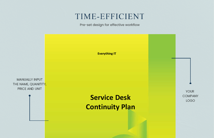 Service Desk Continuity Plan Template