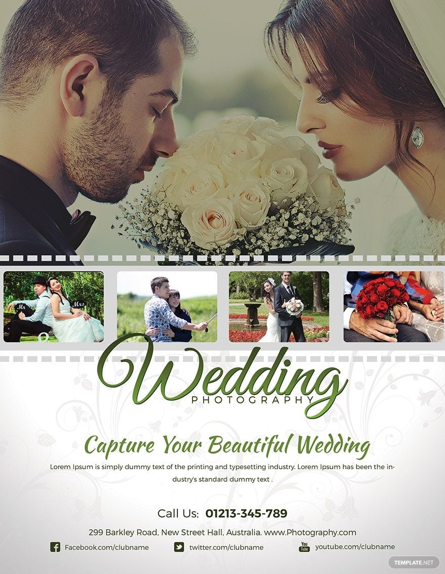 Wedding Photography Flyer Template