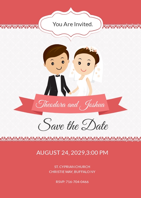 Unique Wedding Invitation Card Template [Free PDF] - Word | PSD ...