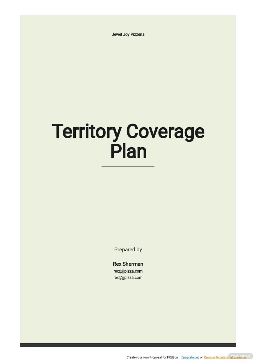 Territory Sales Plan Template Google Docs Word Apple Pages