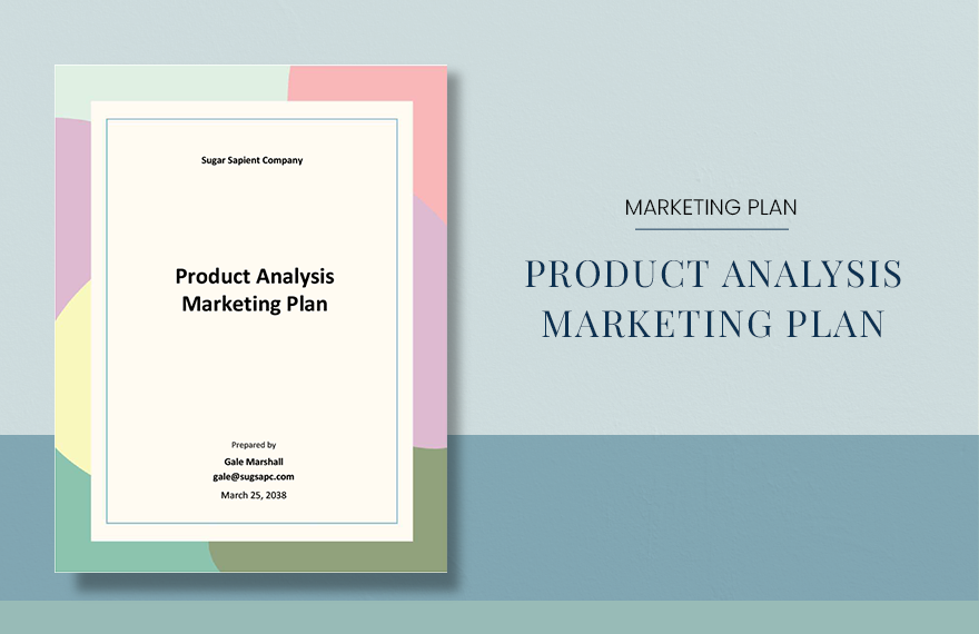 Product Analysis Marketing Plan Template