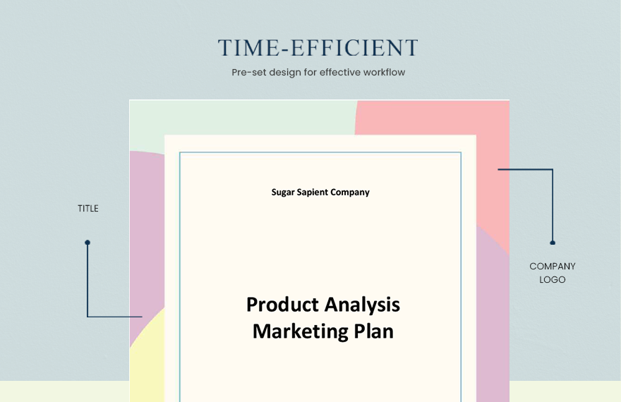 Product Analysis Marketing Plan Template