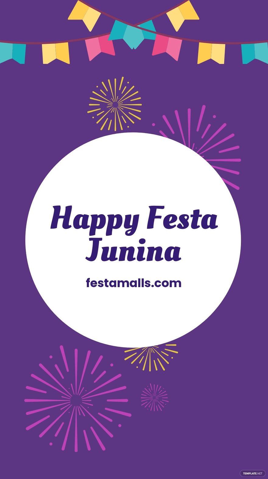 Free Happy Festa Junina Whatsapp Post Template