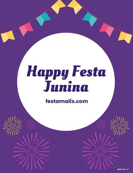Happy Festa Junina Flyer Template