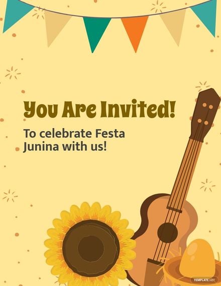 Festa Junina Invitation Flyer Template