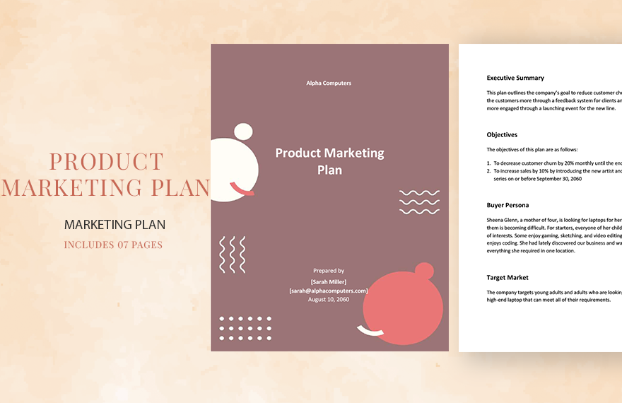 Product Marketing Plan Template 