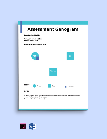 Assessment Genogram Template