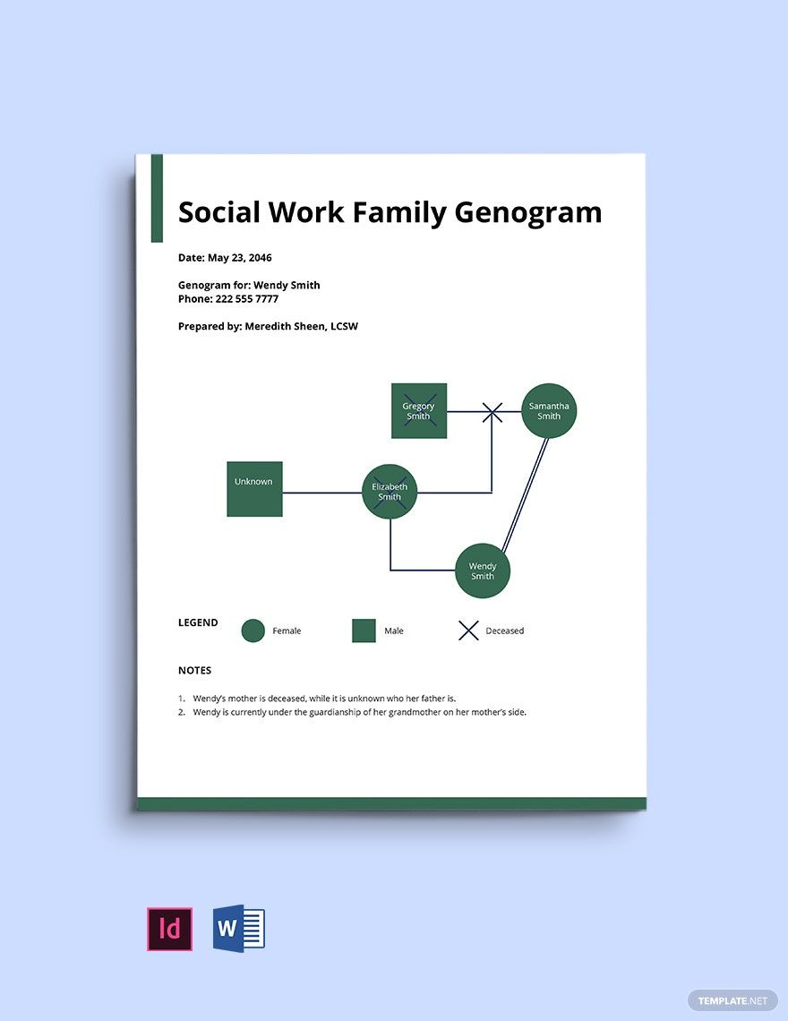 Social Work Ecomap Template Google Docs Google Slides Apple Keynote 