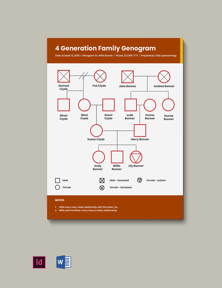 Blended Family Genogram Template - Download in Word, Google Docs, Apple ...