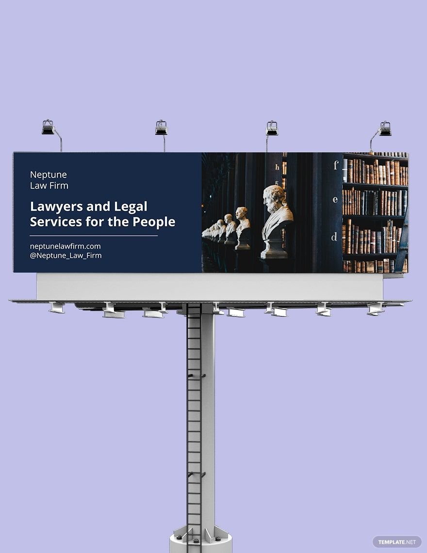 Legal and Law Firm Billboard Template