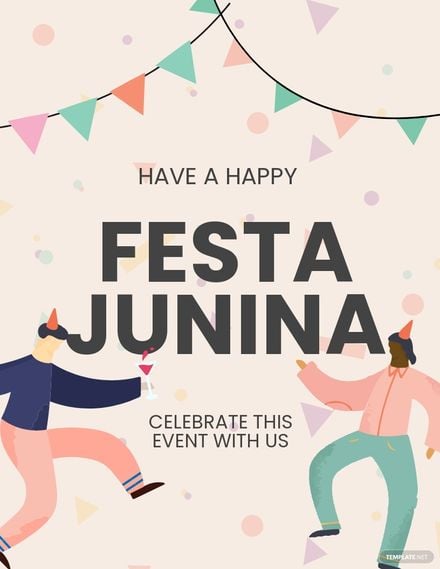 Free Festa Junina Event Flyer Template