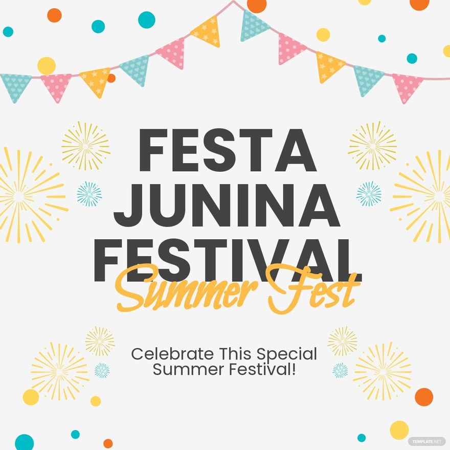 Free Festa Junina Festival Linkedin Post Template
