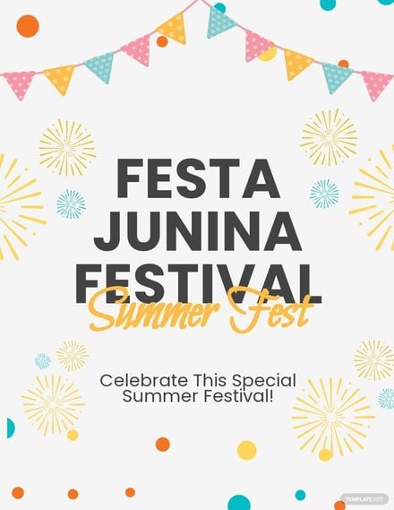 Free Festa Junina Festival Flyer Template
