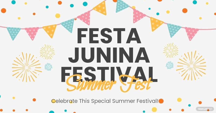 Free Festa Junina Festival Facebook Post Template