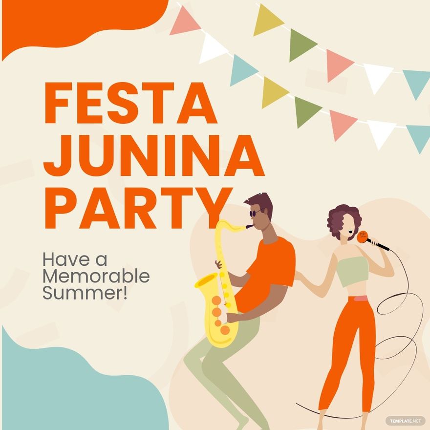 Free Festa Junina Party Instagram Post Template