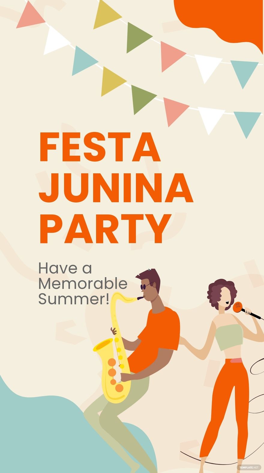 Free Festa Junina Party Whatsapp Post Template