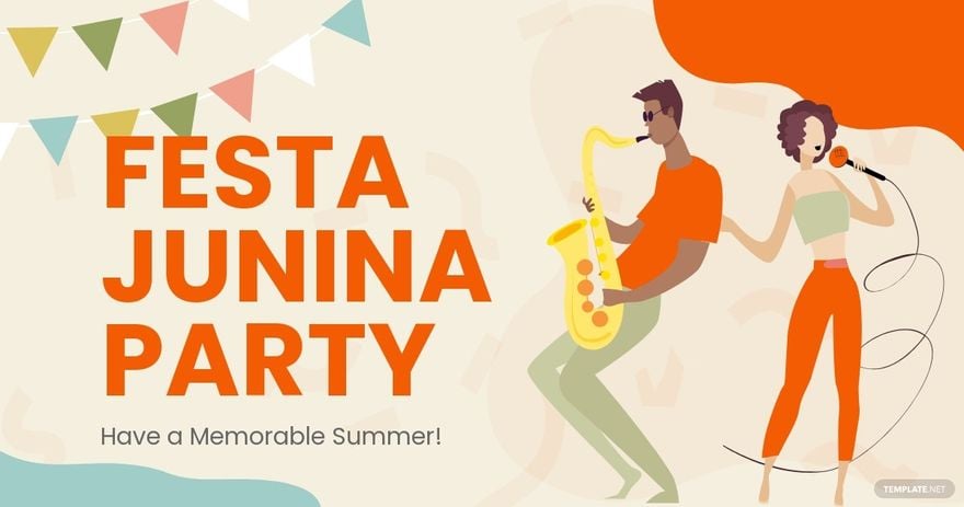 Free Festa Junina Party Facebook Post Template