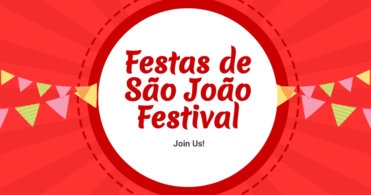 Free Festa junina Celebration Facebook Post Template