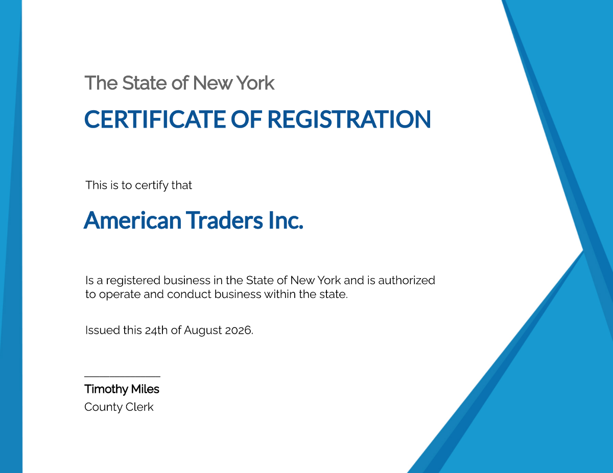 Free Business Certificate Design