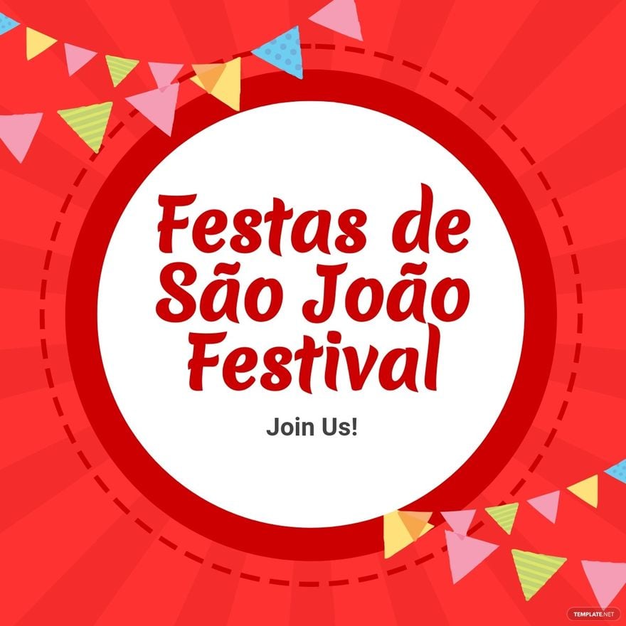 Free Festa junina Celebration Linkedin Post Template