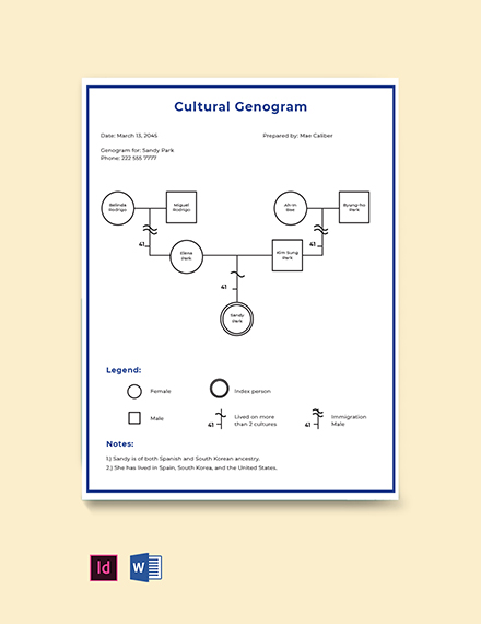 social work cultural genogram