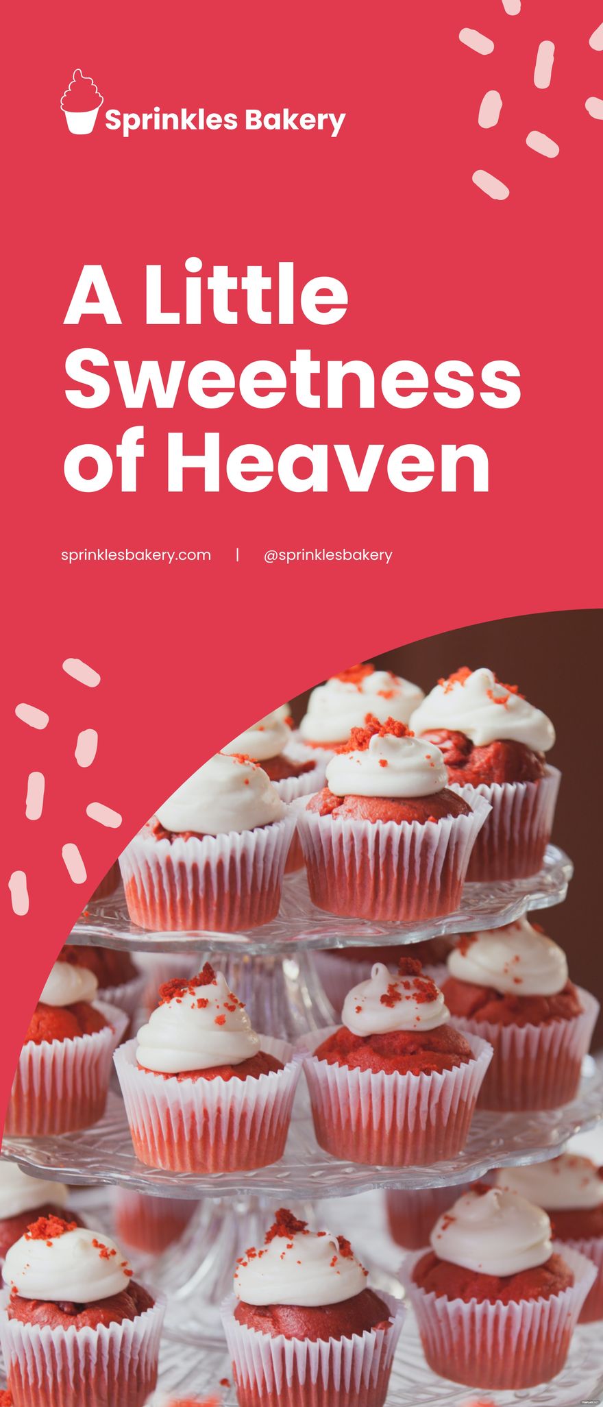 Cupcake Rollup Banner Template