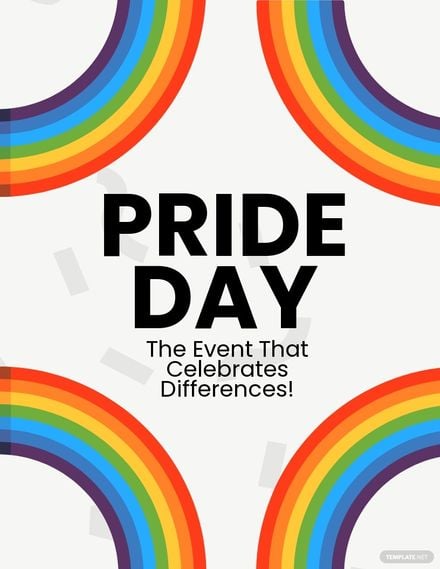 Pride Day Event Flyer Template