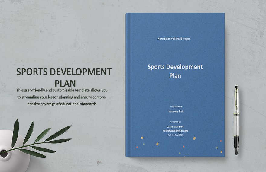 Sample Sports Development Plan Template
