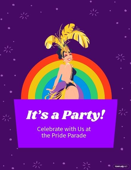 Pride Parade Flyer Template