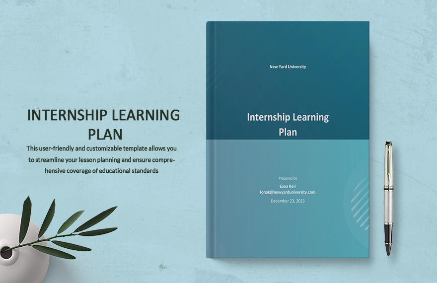 Internship Learning Plan Template