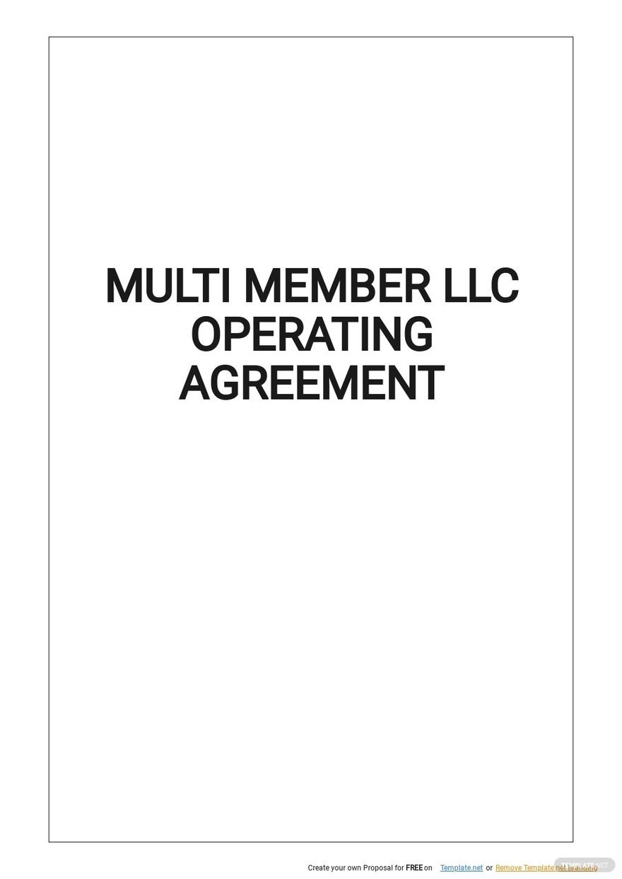 Multi Member LLC Operating Agreement Template.jpe