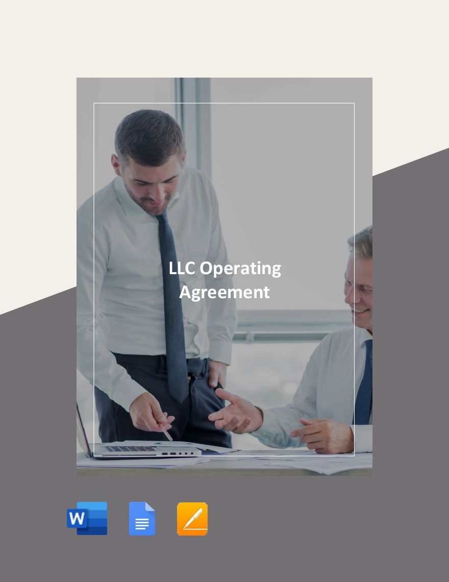Basic LLC Operating Agreement Template