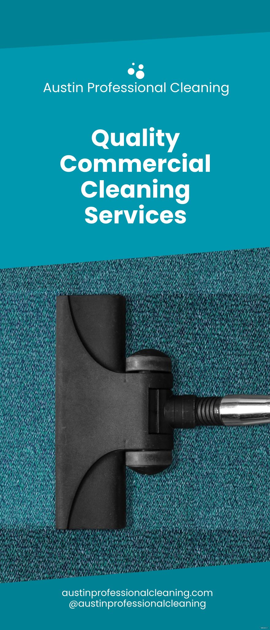 Commercial Cleaning Services Roll Up Banner Template