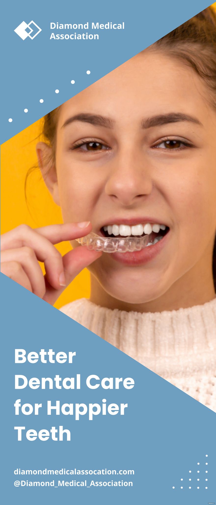 Free Simple Dental Roll Up Banner Template