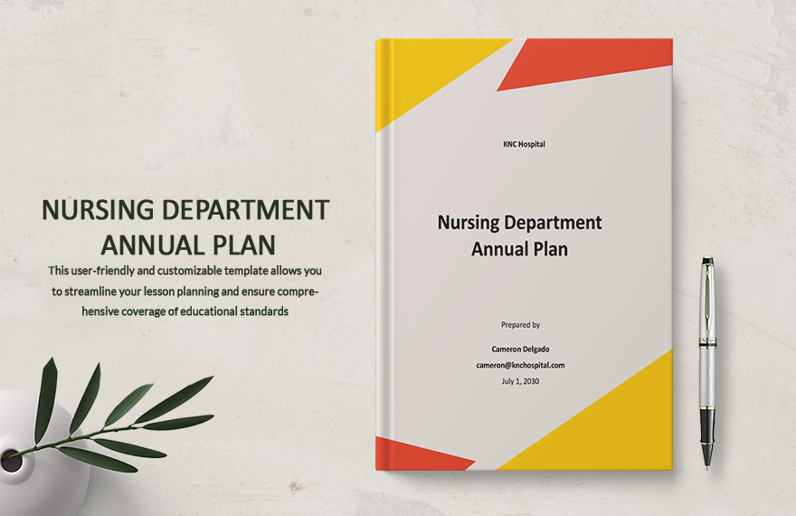Nursing Department Annual Plan Template