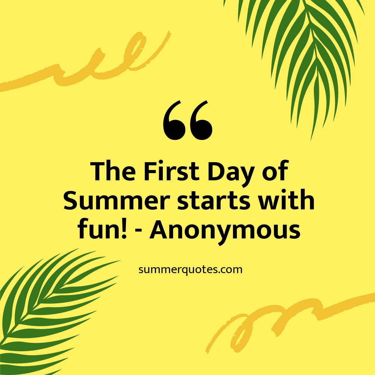 Free First Day of Summer Quote Instagram Post Template