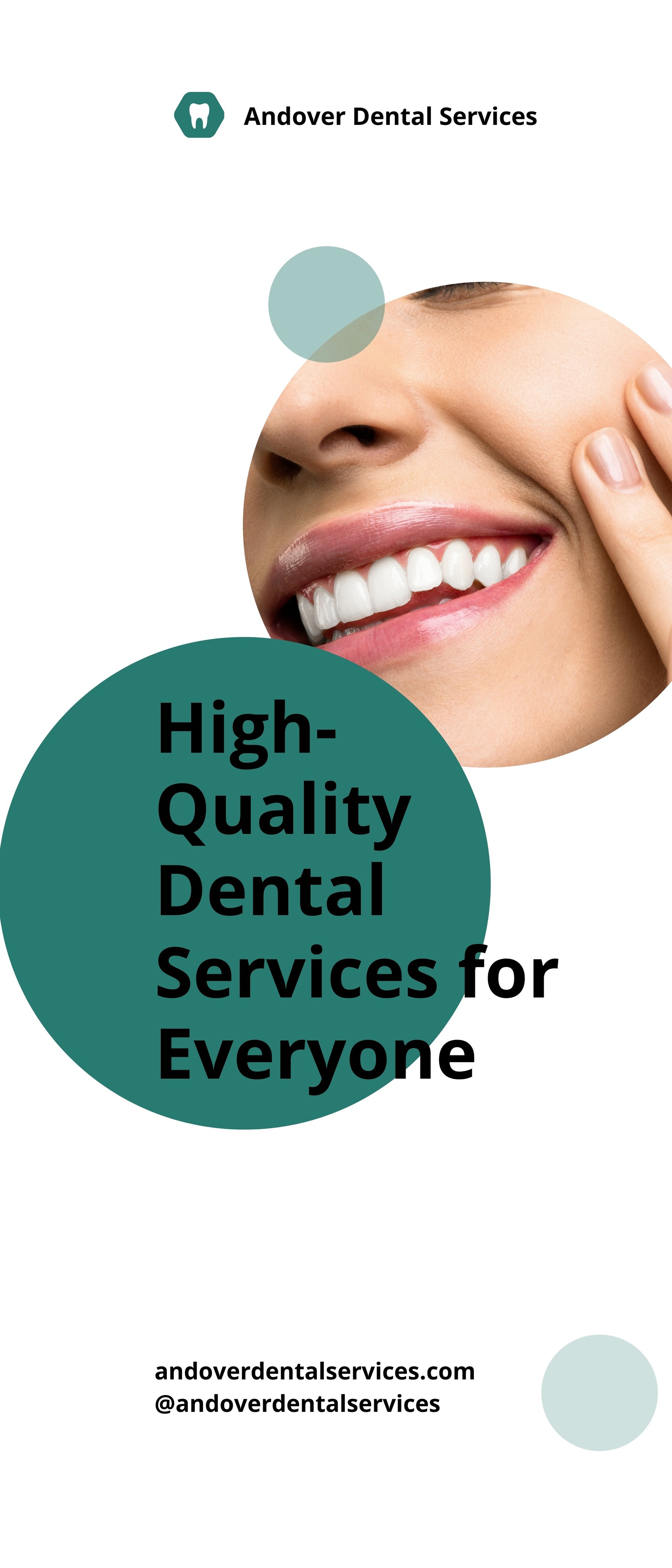 Free Medical Dental Service Roll Up Banner Template