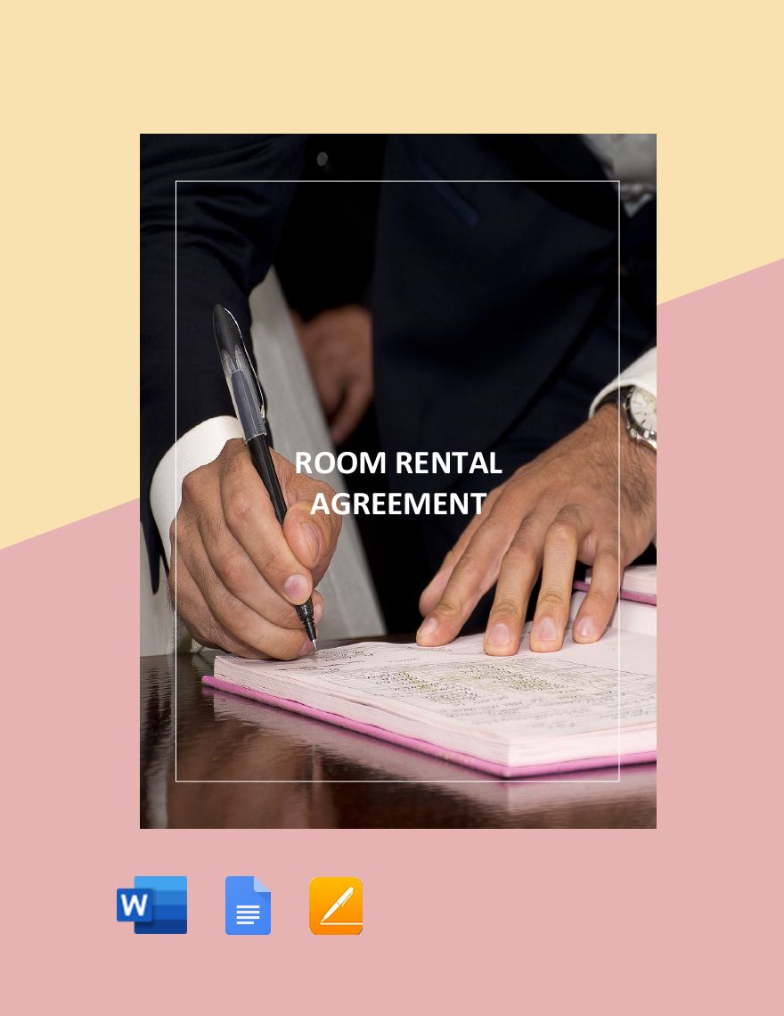 Simple Room Rental Agreement Template in Word, Google Docs, PDF, Apple Pages